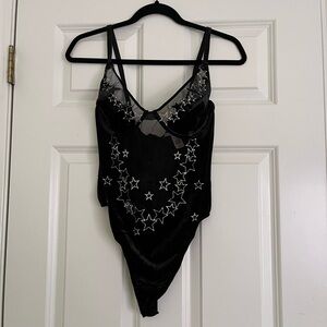 Victoria’s Secret Velvet Star Bodysuit